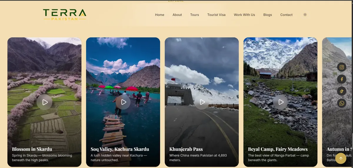 Terra Pakistan — Next.js travel platform